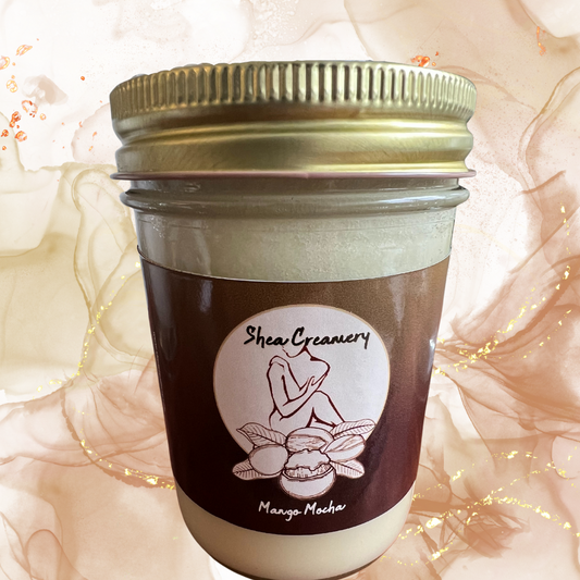 Mango Mocha Shea Butter 8oz - SheaCreamery